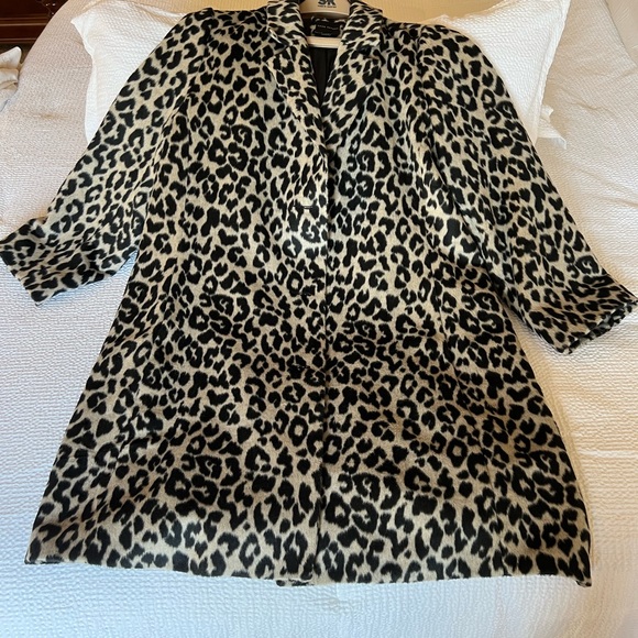 Leopard print faux fur swing coat by Lane Bryant, Size 18 - Picture 2 of 9